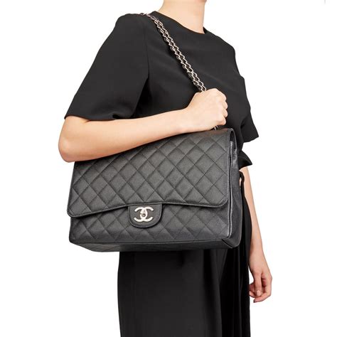 grey chanel maxi flap bag|chanel flap bag price.